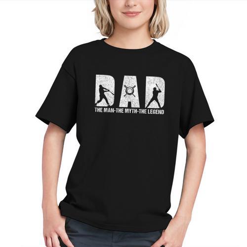 Dad Baseball The Man The Myth The Legend Daddy Father's Day Graphic Youth - Sportilla
