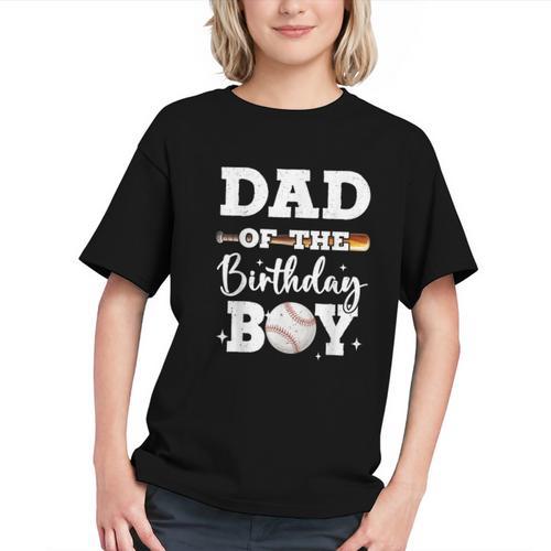 Dad Of The Birthday Boy Baseball Bday Family Graphic Youth - Sportilla