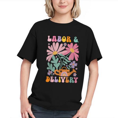 Delivering Retro Vibes! Back to School Nurse Youth T-shirt - Savourry