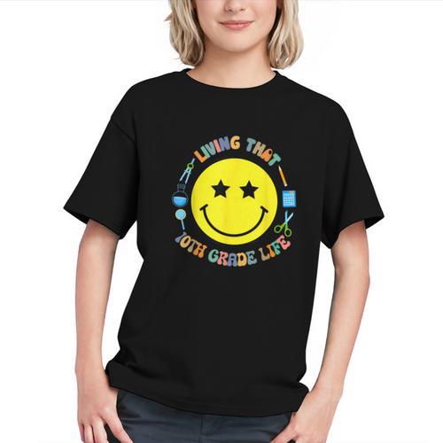 Embracing 10th Grade! Back to School Smiles Youth T-Shirt - Savourry