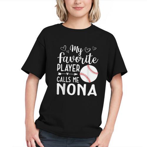My Favorite Player Calls Me Nona Baseball Player Graphic Youth - Sportilla