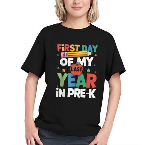 First Day Of My Last Year In Pre-k Back To School Graphic Youth - Savourry