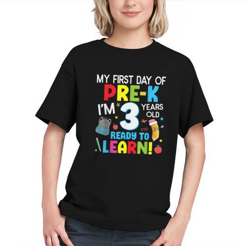 My First Day Of Pre-k Back To School Preschool Girls Boys Graphic Youth - Savourry