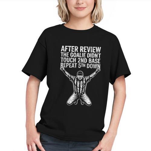 Football Baseball Soccer Referee Joke Tee Football Fan Graphic Youth - Sportilla