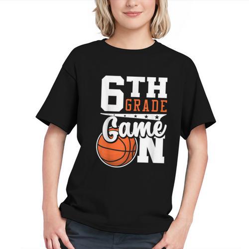 Game On For 6th Grade Basketball Back to School Youth T-Shirt - Savourry