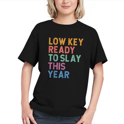Gen Z Alpha Back To School Low Key Ready To Slay This Year Graphic Youth - Savourry