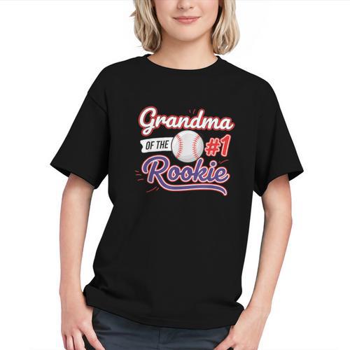 Grandparent Grandma Of The 1 Rookie Baseball Graphic Youth - Sportilla