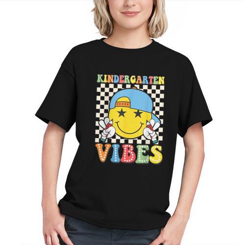 Groovy Kindergarten Vibes Back to School Youth T-shirt - Savourry