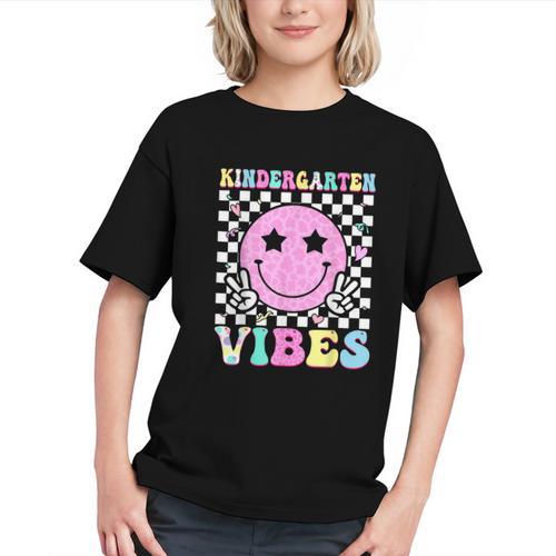 Groovy Kindergarten Vibes Back to School Youth T-Shirt - Savourry