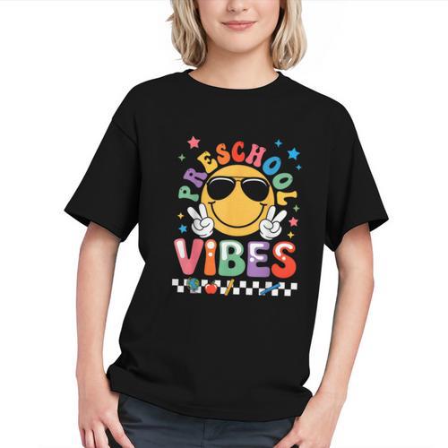 Groovy Preschool Vibes Back to School Youth T-Shirt - Savourry