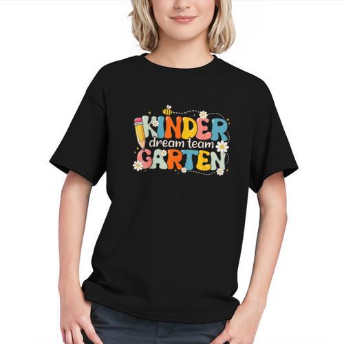 Groovy Retro Kindergarten Dream Team Back to School Youth T-shirt - Savourry
