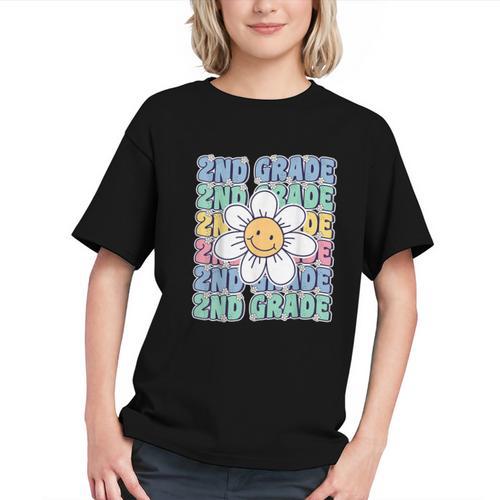Groovy Second Grade Vibes Back to School Youth T-Shirt - Savourry