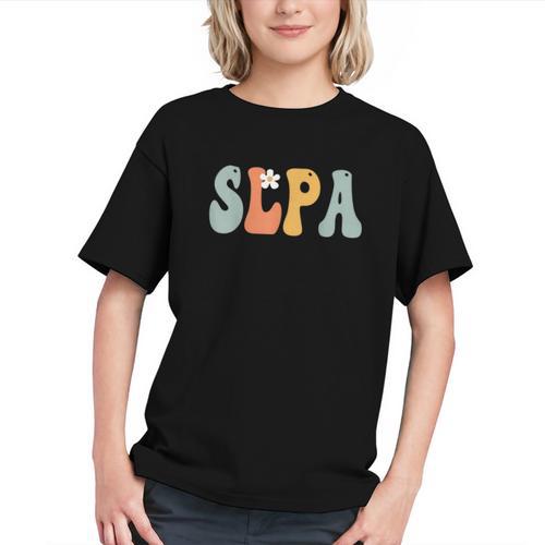 Groovy SLPA Vibes: Fun Back to School Youth T-shirt - Savourry