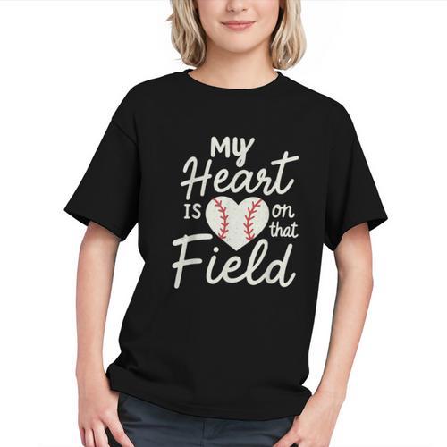 My Heart Is On That Field Baseball Graphic Youth - Sportilla