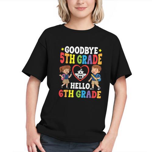Hello 6th Grade! Moving Up Back to School Youth T-Shirt - Savourry