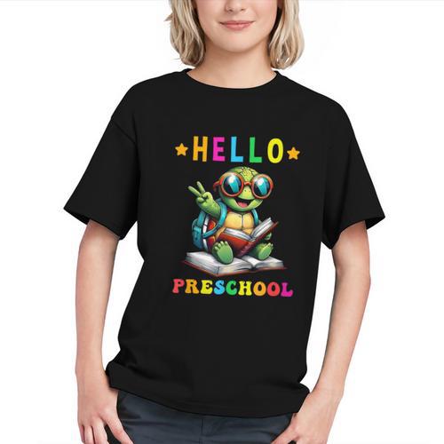 Hello Turtle Lovers From Back To School For Boys And Girls Graphic Youth - Savourry