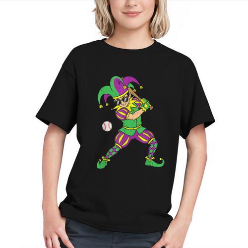 Jester Baseball Mardi Gras Carnival Sport Men Boy Teen Kids Graphic Youth - Sportilla