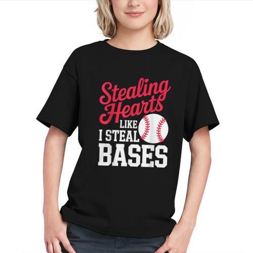 Kids Stealing Hearts Cute Baseball Boys Graphic Youth - Sportilla