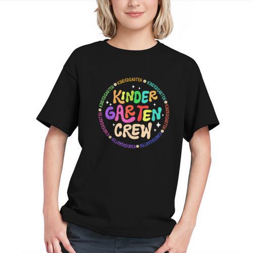 Kindergarten Crew Team Back To School 1st Day Of School Graphic Youth - Savourry