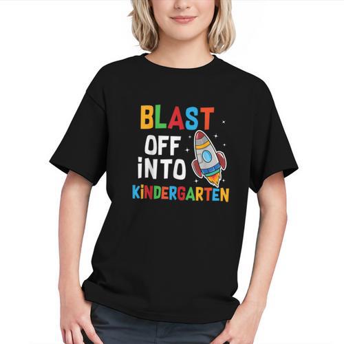 Launch into Kindergarten! Rocket Back to School Youth T-shirt - Savourry
