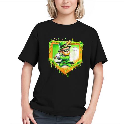 Leprechaun Baseball St Patricks Day Ice Cream Drip Men Boys Graphic Youth - Sportilla