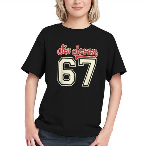 Number 67 Meme Six Seven Baseball Style Kids Boy Teen Graphic Youth - Sportilla