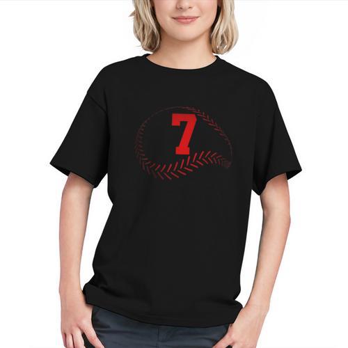 Number 7 Years Baseball 7TH Birthday Graphic Youth - Sportilla