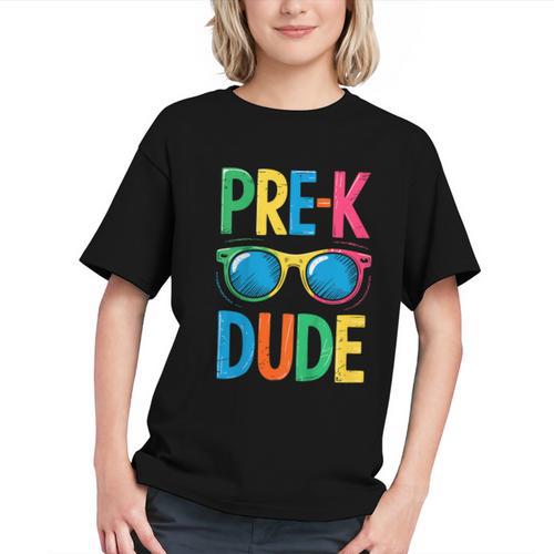 Pre-K Dude Shirt Back To School First Day Of Preschool Boy Graphic Youth - Savourry