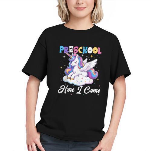 Preschool Here I Come Unicorn Back To School Girl Student Graphic Youth - Savourry