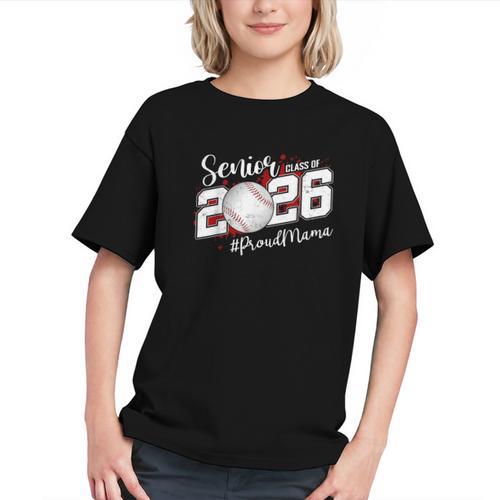 Proud Mama Of A 2026 Senior Baseball Graduation Mom Graphic Youth - Sportilla