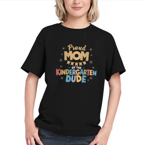 Proud Mom of a Kindergarten Dude Back to School Youth T-shirt - Savourry