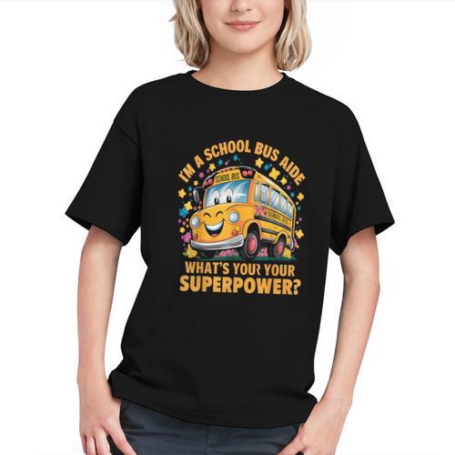 Proud School Bus Aide Back to School Youth T-Shirt - Savourry