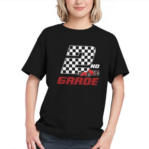 Racing into 2nd Grade! Race Car Back to School Youth T-Shirt - Savourry