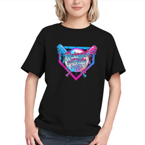 Respect The Drip Baseball Ice Cream For Kids Boys Youth Graphic Youth - Sportilla