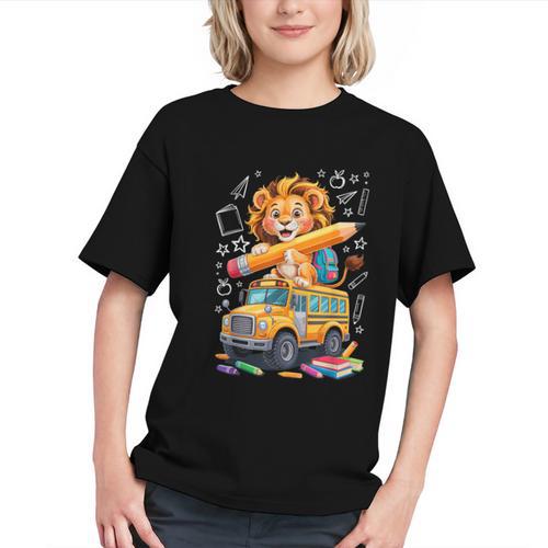 Roaring Through 100 Days of School! Lion Youth T-Shirt - Savourry