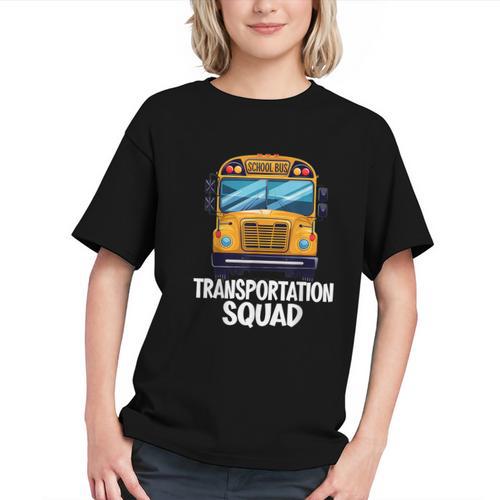 Roll with the Bus Transportation Squad Back to School Youth T-Shirt - Savourry