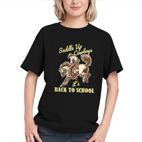 Saddle Up for Class! Country Cowboy Back to School Youth T-Shirt - Savourry