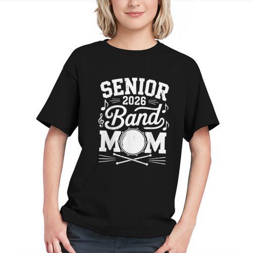 Senior 2026 Band Mom Last First Day Back to School Youth T-shirt - Savourry