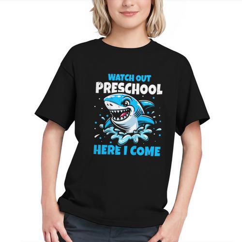 Shark Attack! Roaring into Preschool Back to School Youth T-Shirt - Savourry