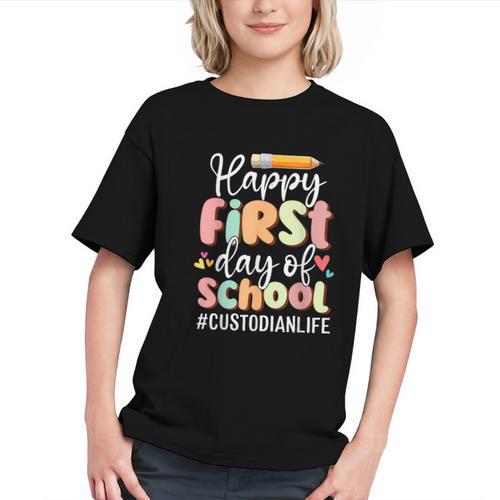 Shining a Light on Custodian Life! Back to School Youth T-shirt - Savourry