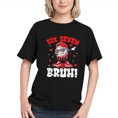 Six Seven 67 Bruh 6 7 Meme Valentine Baseball Drip Boys Kids Graphic Youth - Sportilla