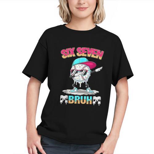 Six Seven 67 Meme Ice Cream Drip Baseball Dabbing Boy Kids Graphic Youth - Sportilla