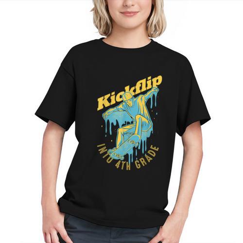 Skate into 4th Grade! Cool Skateboard Back to School Youth T-shirt - Savourry