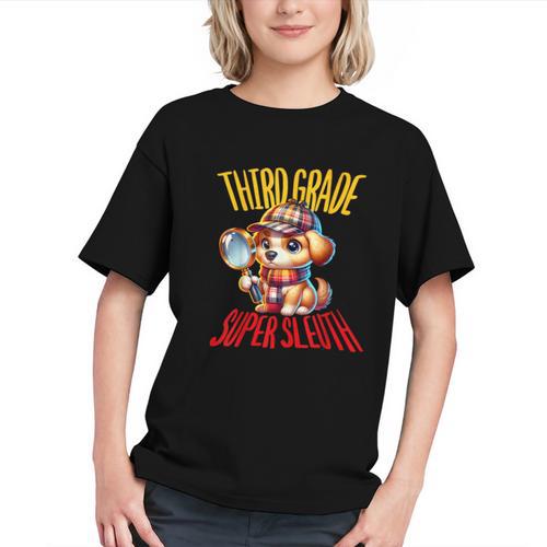 Sniffing Out Clues in 3rd Grade! Back to School Youth T-shirt - Savourry