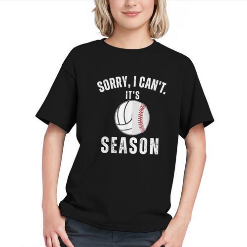 Sorry I Can't It's Volleyball Baseball Season Mom Of Both Graphic Youth - Sportilla