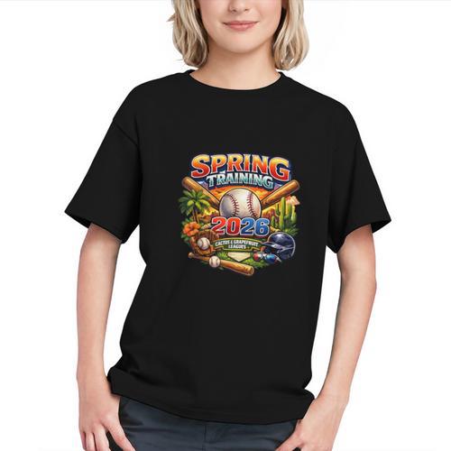 Spring Training 2026 Baseball Fan Retro Palm Cactus Graphic Youth - Sportilla