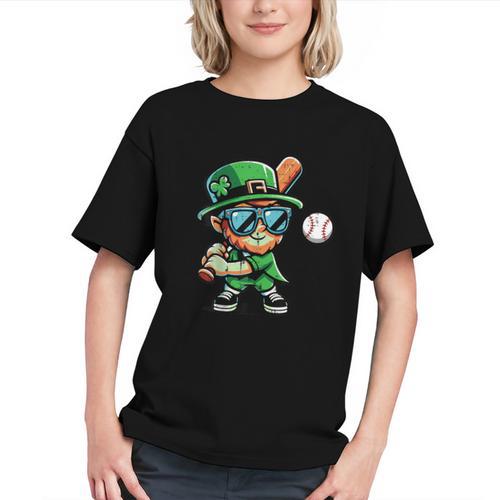 St Patricks Day Leprechaun Baseball Saint Paddys Boys Men Graphic Youth - Sportilla