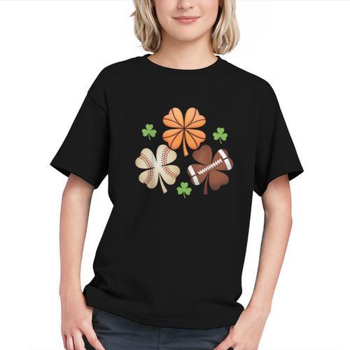 St Patricks Day Shamrock Basketball Baseball Irish Boys Men Graphic Youth - Sportilla