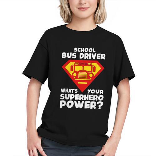 Super Bus Driver Hero: Back to School Youth T-shirt - Savourry
