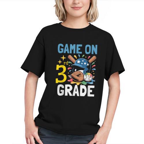 Swing into 3rd Grade Baseball Back to School Youth T-shirt - Savourry